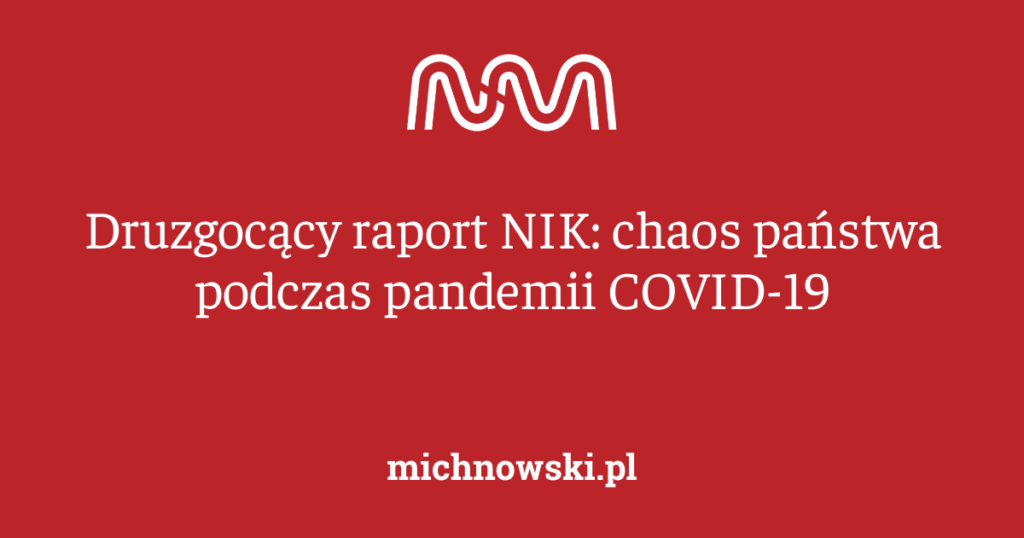 Druzgocący raport nik: chaos państwa podczas pandemii covid 19