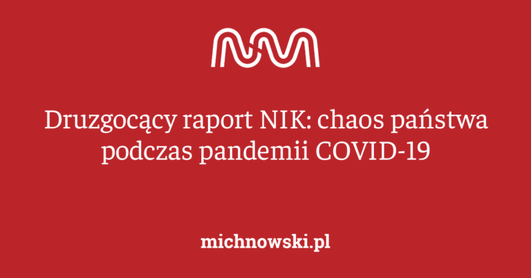 Druzgocący raport nik: chaos państwa podczas pandemii covid 19